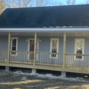 ongoing home exterior renovation